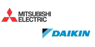 logo mitsubishi & logo daikin