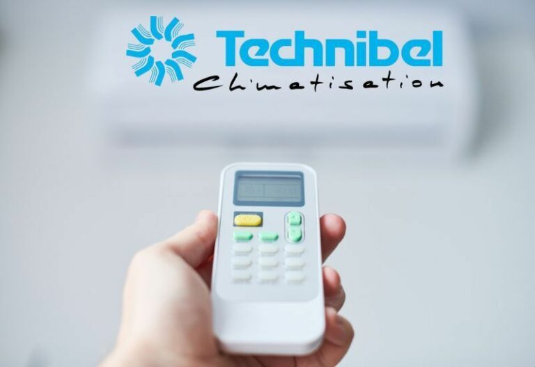 telecommande de climatisation avec logo technibel