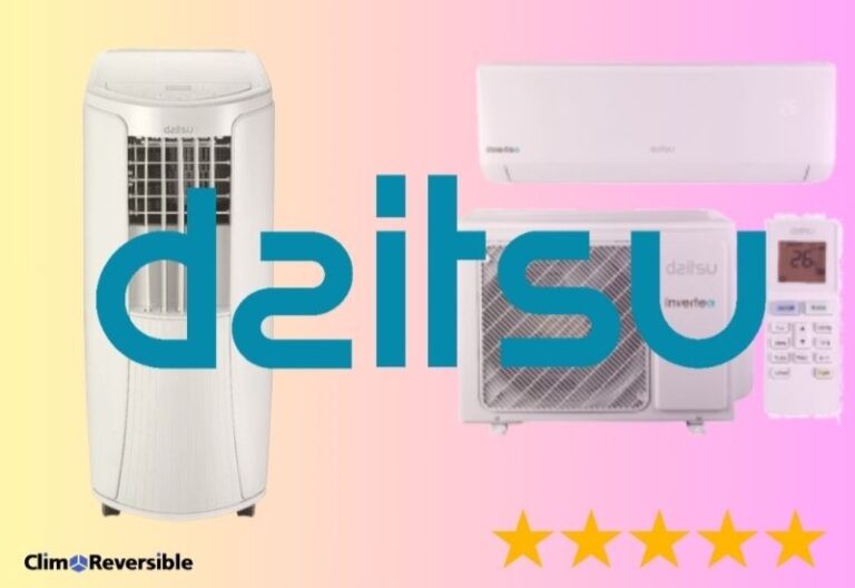 logo climxreversible et daitsu et photo clim daitsu