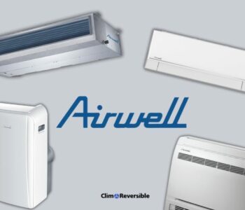 différents modèles de climatisation de la marque ariwell avec logo site climx réversible