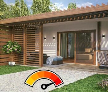 maison en été avec chaleur