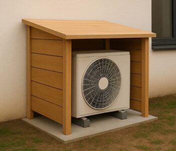 support en béton pour unité extérieur climatisation réversible