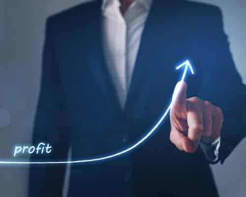 exemple d'une courbe de profits