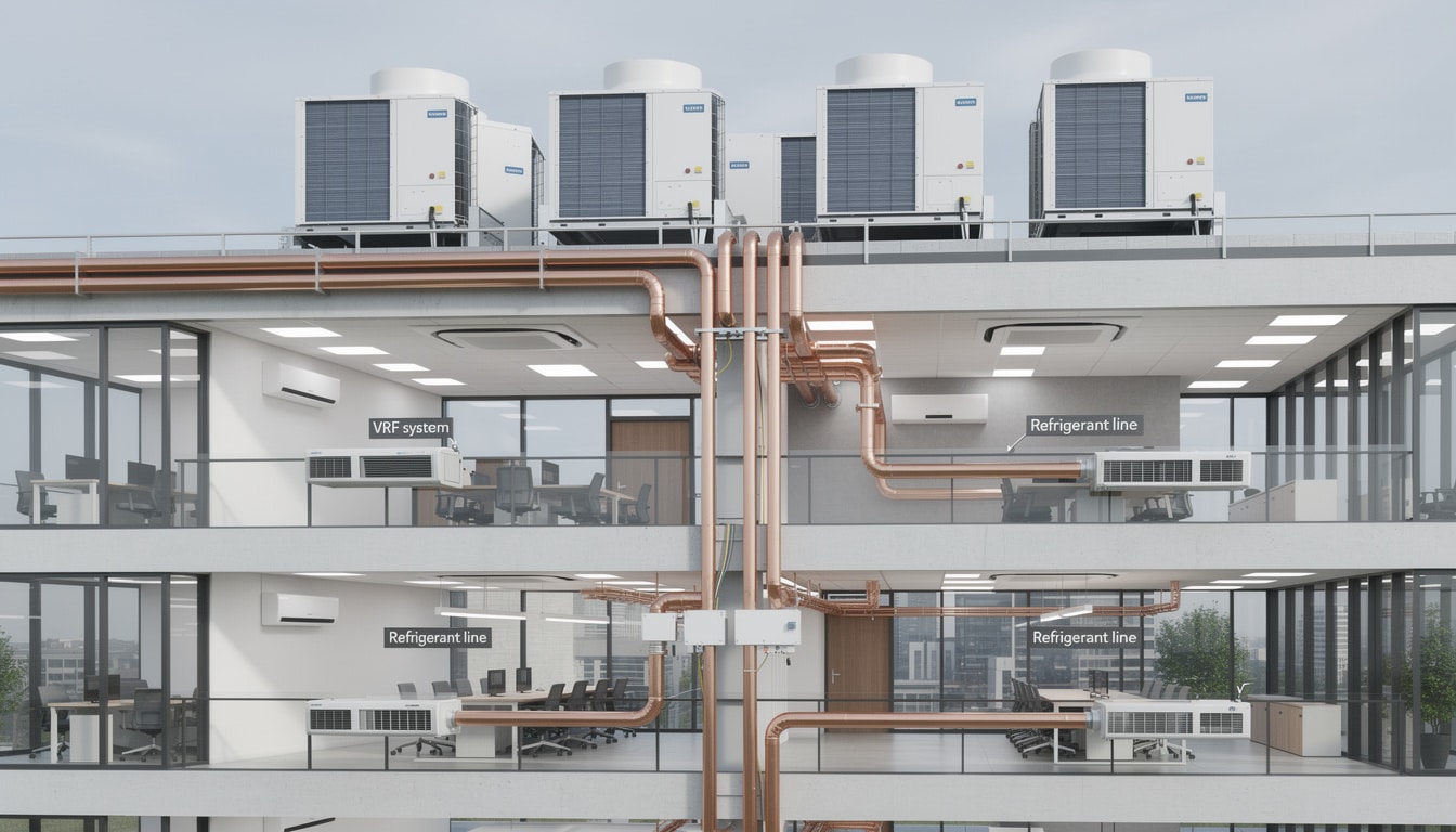 découvrez ce qu'est un système de climatisation vrv (ou vrf), ses fonctionnements, avantages et applications pour un confort optimal et une efficacité énergétique améliorée.